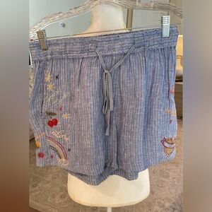 Johnny Was linen shorts